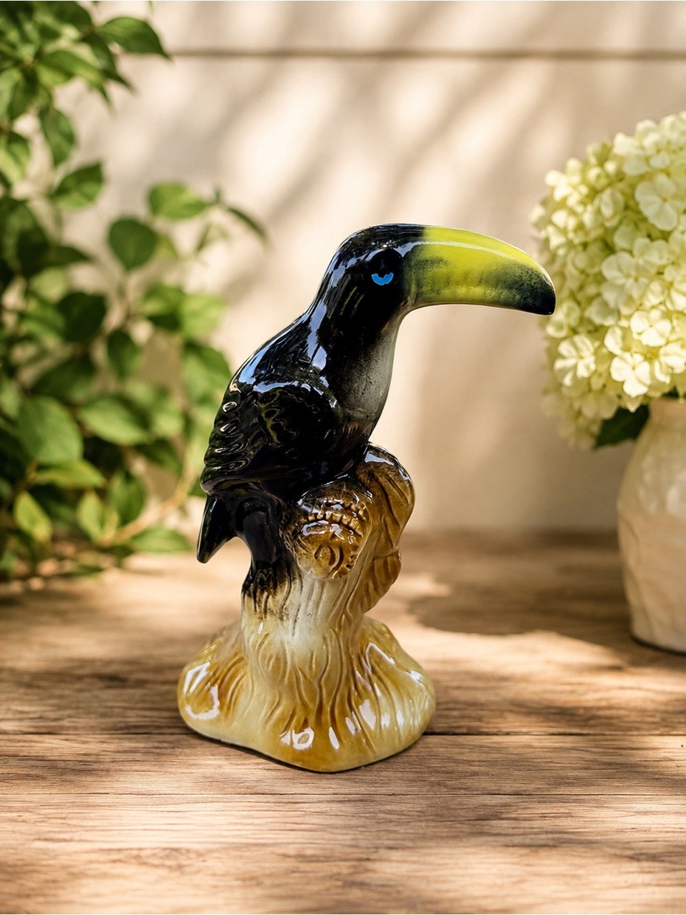 Tucan Figurine Made In Brazil. 8"x3" 204B